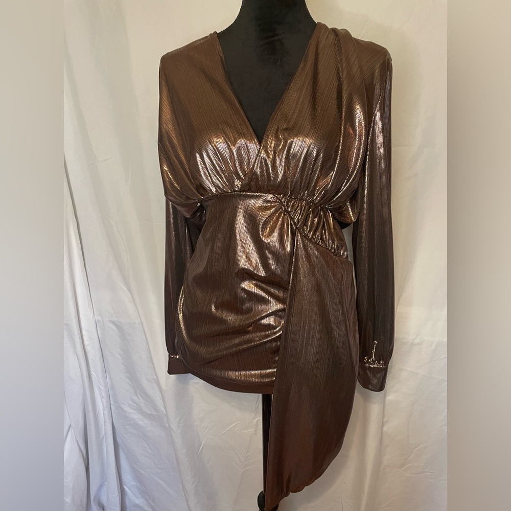 Rose Gold Metallic Dress